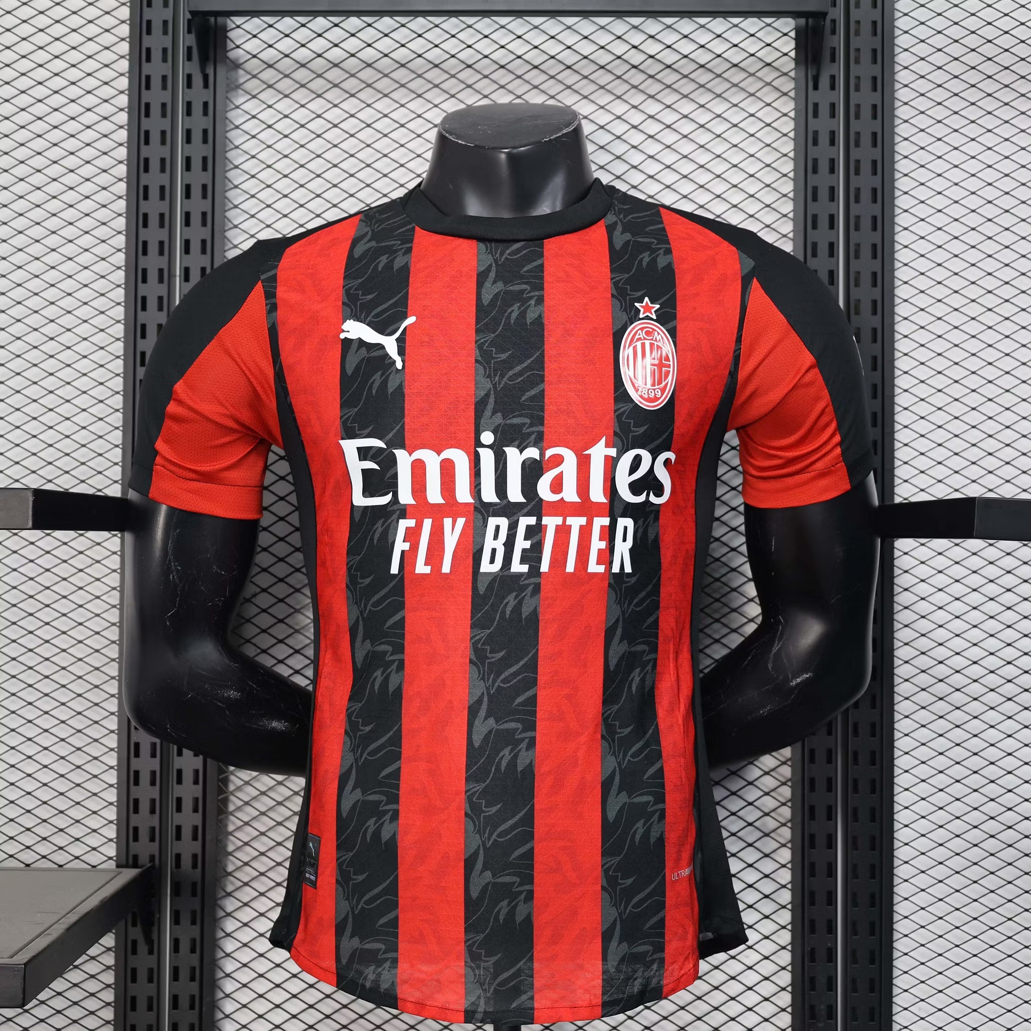 2025/2026 Player Version AC Milan Home Soccer Jersey