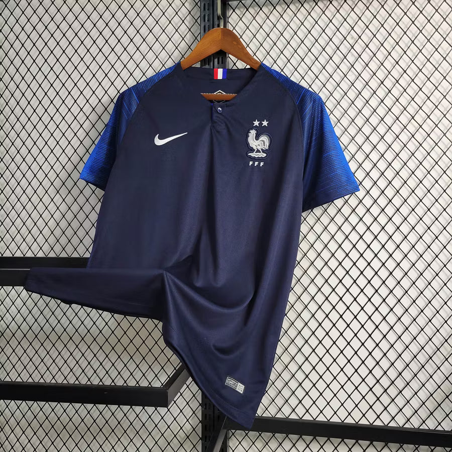 2018 Retro France Home Football Shirt